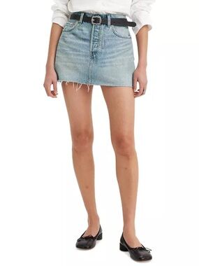 Levi’s cut off denim mini skirt